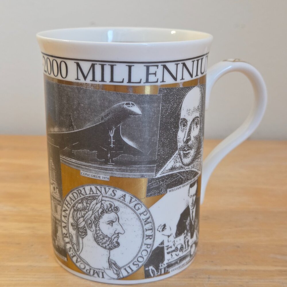 Millennium 1000–2000 Mug by Crown Trent, Fine Bone China